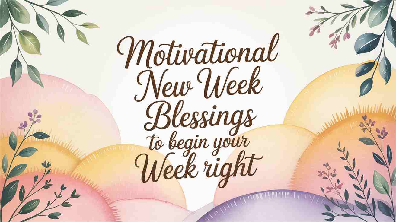100+ Inspirational New Week Blessings to Start Fresh