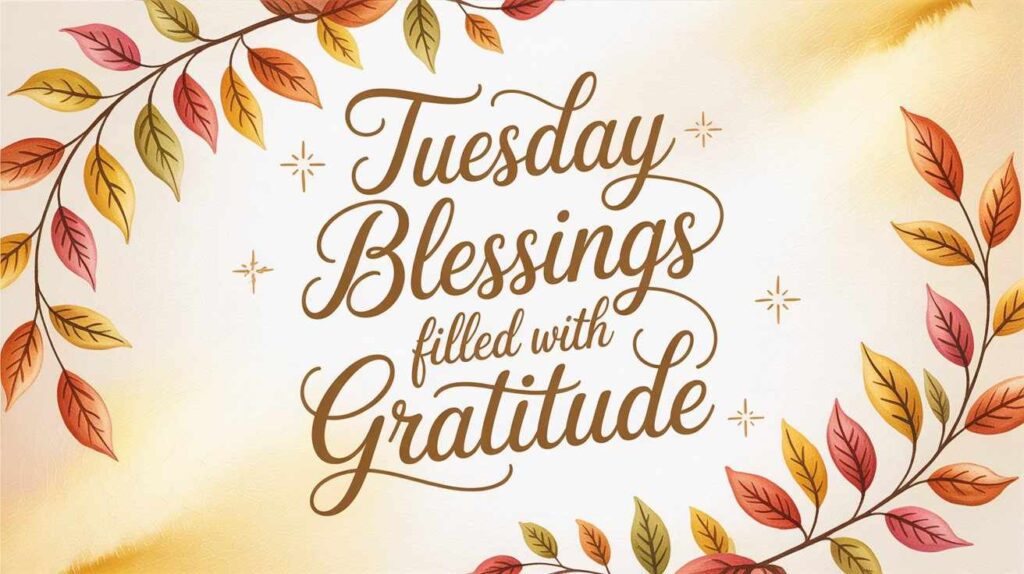 Good Morning Blessed Tuesday
