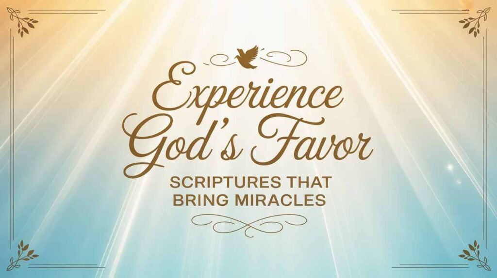 experience-gods-favor-scriptures-that-bring-miracles