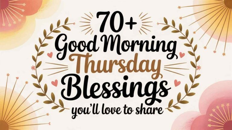 Good Morning Thursday Blessings