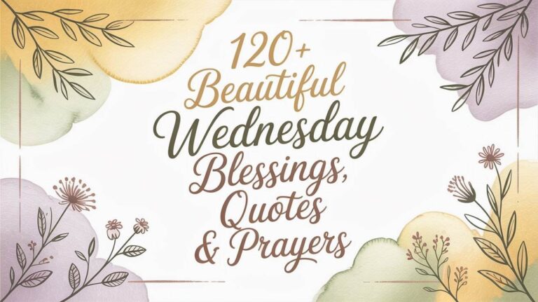 120+ Beautiful Wednesday Blessings, Quotes & Prayers