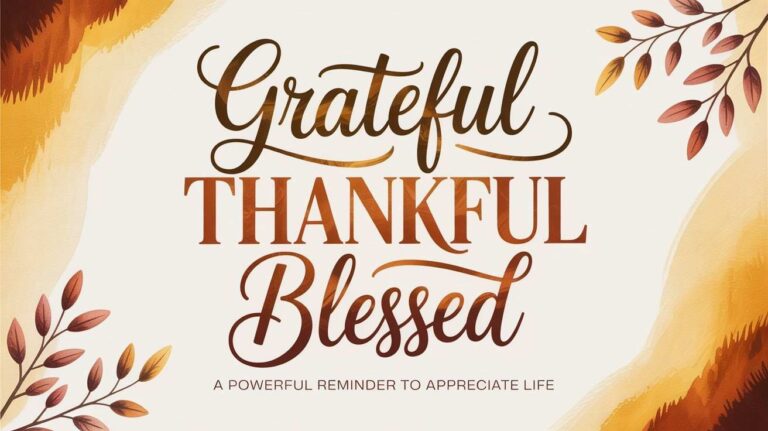 grateful thankful blessed