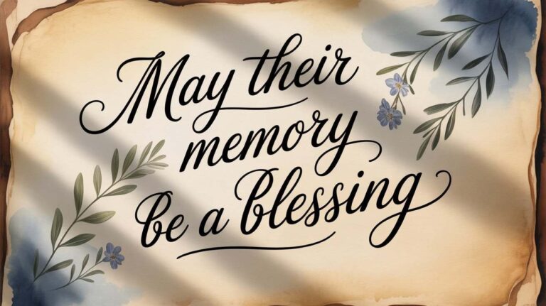 may their memory be a blessing