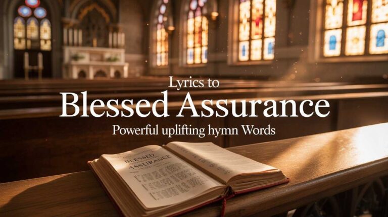 lyrics to blessed assurance