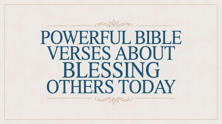 bible verses about blessing others