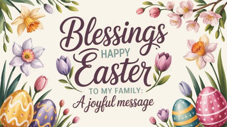 blessings happy easter to my family