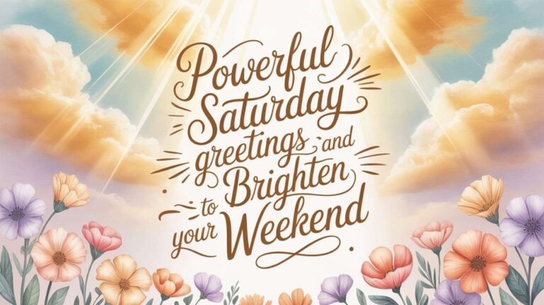 saturday greetings and blessings