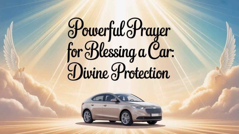 prayer for blessing a car
