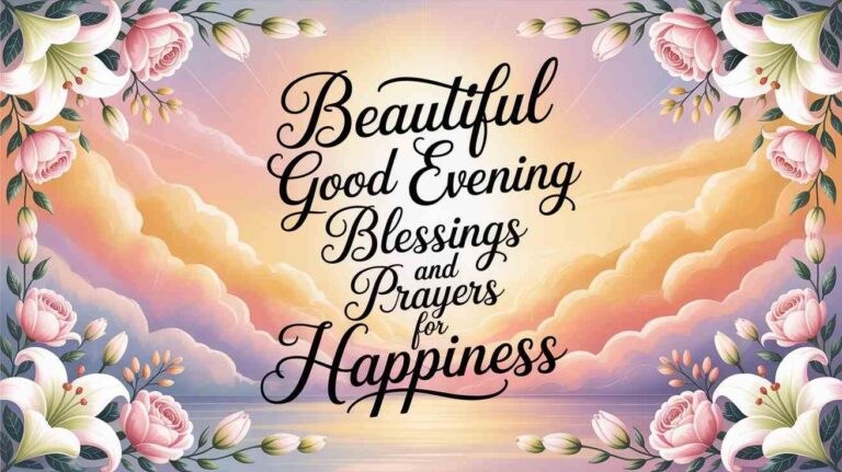 good evening blessings and prayers
