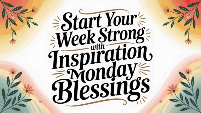 inspiration monday blessings