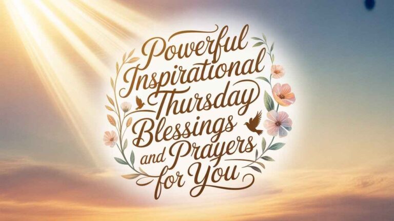 inspirational thursday blessings and prayers