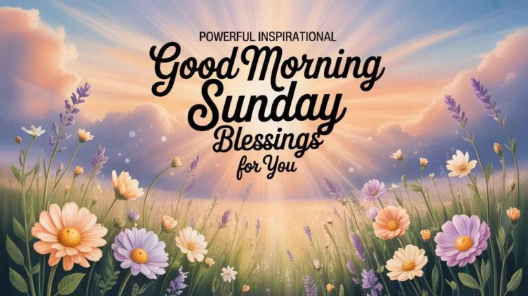 inspirational good morning sunday blessings