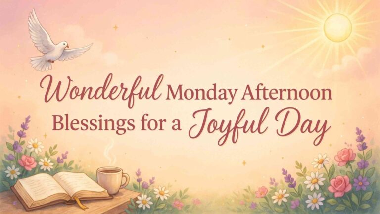 monday afternoon blessings