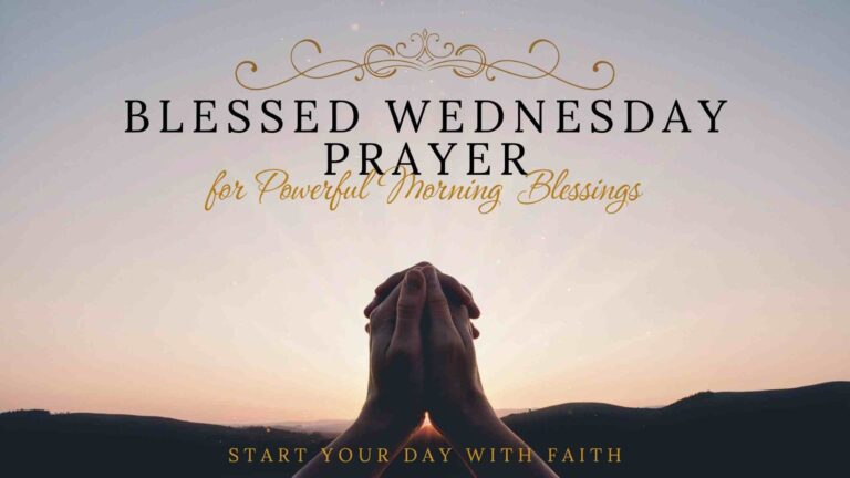 blessed wednesday prayer