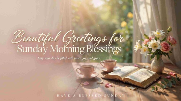 greetings for sunday morning
