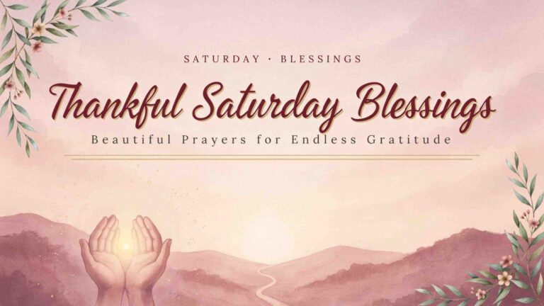 thankful saturday blessings
