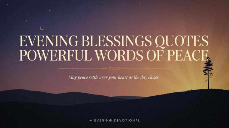 evening blessings quotes